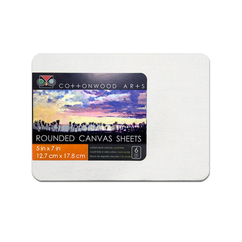 R4 Canvas Sheet Round (5x7)