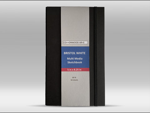 D5  Bristol White Multi Media sketchbook (5x8.25)