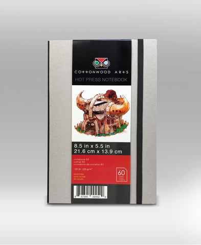 B5 Hot Press Notebook Portrait (8.25x5.25)