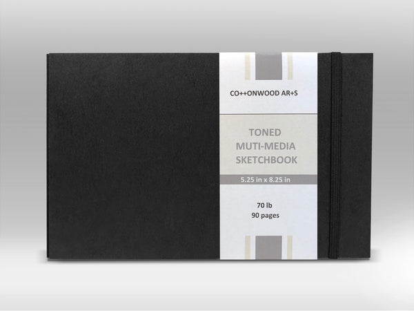 H3 Grey Toned Multi-Media Sketchbook (5.25x8.25)