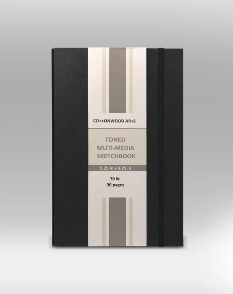 H2 Grey Toned Multi-Media Sketchbook (5.25x8.25)