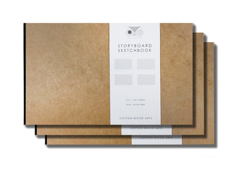 Storyboard Sketchbook 2x2 (3 books)